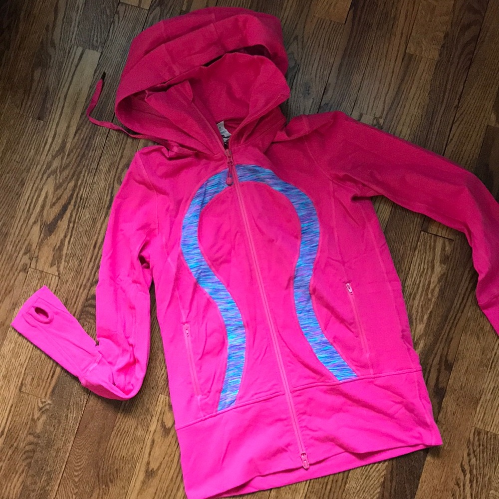 Lululemon stride jacket senorita pink space dye